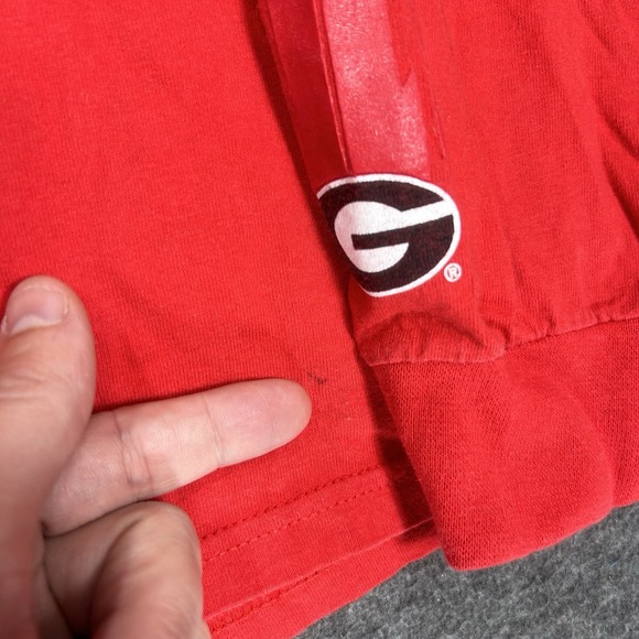 VTG University of Georgia Bulldogs Shirt Mens L Long Sleeve center swoosh Y2K - Picture 6 of 14
